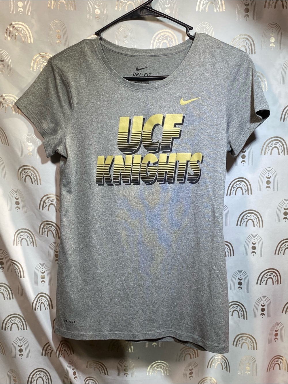 Nike Gray UCF Knights Short Sleeve Dri-FIT Tee with Yellow Logo